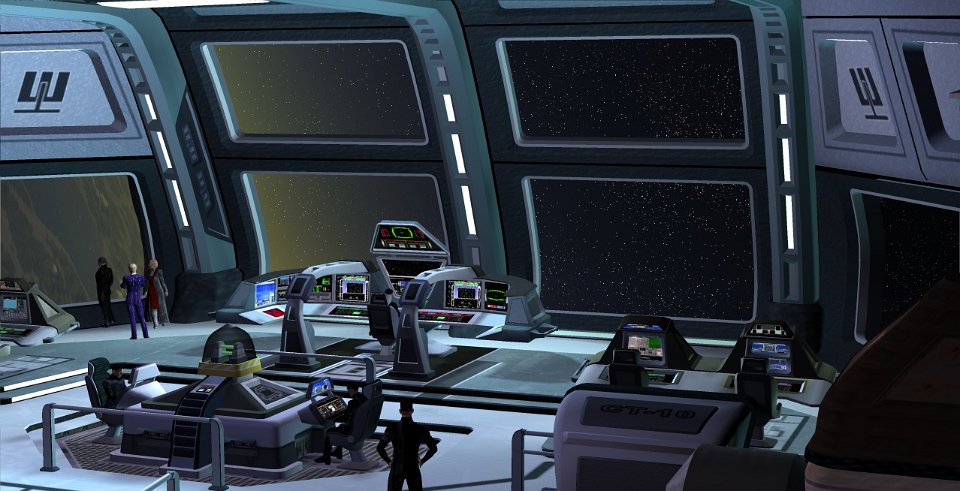 Darmagan Bridge.jpg - The bridge of the Darmagan, orbiting the Sunless World. A scene from the  Prison Pit  campaign.